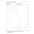 Lampadar Lucide KELSO metal, textil, negru, E27, 40W - 44719/81/30