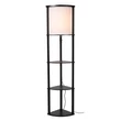 Lampadar Lucide MENNO lemn,bumbac,negru,crem,E27 - 44798/81/30