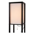 Lampadar Lucide MENNO lemn,bumbac,negru,crem,E27 - 44799/81/30