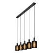 Pendul Lucide LAMBRES metal, negru, E27, 40W - 45410/05/30
