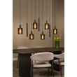 Pendul Lucide LAMBRES metal, negru, E27+GU10, 40W+35W - 45410/09/30
