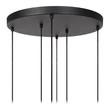 Pendul Lucide JOANET metal, sticla, negru, fumuriu, E27+GU10, 40W - 45494/16/96
