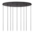 Pendul Lucide JOANET metal, sticla, negru, fumuriu, E27+GU10, 40W - 45494/19/96