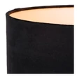 Lampadar Lucide TONDO metal, textil, negru, auriu, E27 - 45790/81/02