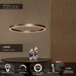 Pendul Lucide LIANE metal, maro, LED, 36W, 1600lm, 2700K-4000K - 46404/80/97