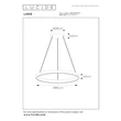 Pendul Lucide LIANE metal, maro, LED, 36W, 1600lm, 2700K-4000K - 46404/80/97