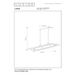 Pendul Lucide LIANE metal, maro, LED, 40W, 1800lm, 2700K-4000K - 46404/99/97
