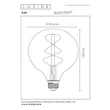 Bec cu LED Lucide BULB sticla, chihlimbar, E27, 4.9W, 450lm, 2200K - 49032/95/62