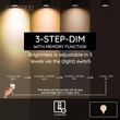 Bec cu LED Lucide BULB sticla, chihlimbar, E27, 4.9W, 440lm, 2200K - 49033/95/62