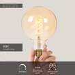 Bec cu LED Lucide BULB sticla, chihlimbar, E27, 4.9W, 440lm, 2200K - 49033/95/62