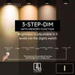 Bec cu LED Lucide BULB sticla, chihlimbar, E27, 4.9W, 410lm, 2200K - 49035/95/62
