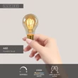 Bec cu LED Lucide BULB sticla, chihlimbar, E27, 4.9W, 420lm, 2200K - 49042/95/62