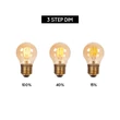 Bec cu LED Lucide BULB sticla, chihlimbar, E27, 3W, 190lm, 2200K - 49045/95/62