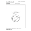 Plafoniera Lucide SARDANA metal, auriu, LED, 54W, 3600lm, 2700K - 52100/54/02