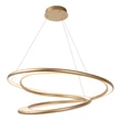 Pendul Lucide SARDANA metal, auriu, LED, 74W, 4700lm, 2700K - 52400/74/02