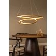 Pendul Lucide SARDANA metal, auriu, LED, 74W, 4700lm, 2700K - 52400/74/02