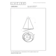 Pendul Lucide SARDANA metal, auriu, LED, 74W, 4700lm, 2700K - 52400/74/02