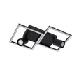 Plafoniera Lucide ARIANNE metal, negru, LED+GU10, 23W+50W, 850lm - 53102/24/30