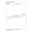 Plafoniera Lucide ARIANNE metal, negru, LED, 23W, 1100lm, 2700K-4000K - 53104/22/30