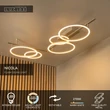 Plafoniera Lucide NICOLA metal, bej, LED, 37W, 1600lm, 2700K-4000K - 53113/36/41