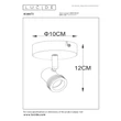 Spot Lucide KIANTI metal, bej, GU10, 50W - 53901/01/41