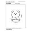 Veioza Lucide PINCHA BEAR plastic multicolor LED - 54500/01/43