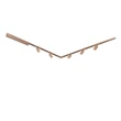 Sursa de lumina pentru sina magnetica Lucide LINIAL BIX metal, sampanie, LED, 8W, 630lm - 55901/08/05