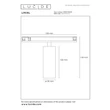 Sursa de lumina pentru sina magnetica Lucide LINIAL BIX metal, sampanie, LED, 8W, 630lm - 55901/08/05