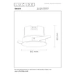 Spot incastrabil Lucide SNAX metal, sampanie, LED, 12W, 900lm, 2700K-4000K - 55951/12/05