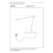 Veioza Lucide OGDEN metal, negru, LED, 7W, 480lm, 3000K - 56505/06/30