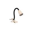 Veioza cu clema Lucide JASPER plastic, metal, crem, GU10, 25W - 65206/11/38