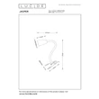 Veioza cu clema Lucide JASPER plastic, metal, crem, GU10, 25W - 65206/11/38
