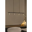 Pendul Lucide TIANA metal, negru, sampanie, GU10, 25W - 65401/04/05