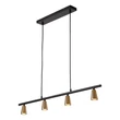 Pendul Lucide TIANA metal, negru, sampanie, GU10, 25W - 65401/04/05