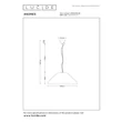 Pendul Lucide ANDRES metal, textil, crem, E27, 40W - 65405/56/38