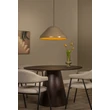 Pendul Lucide ANDRES metal, textil, maro, E27, 40W - 65405/56/41