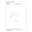 Veioza Lucide BARONE metal, crem, E27, 40W - 65502/52/38