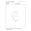 Veioza Lucide YINDRA metal, crem, E27, 40W - 65503/01/38