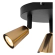 Spot Lucide TIANA metal, negru, sampanie, GU10, 25W - 65901/13/05