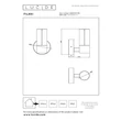Aplica de perete exterioara Lucide FILANI metal, sticla, negru, transparent, LED, 6.5W, 470lm, 2700K, IP54 - 66800/07/30