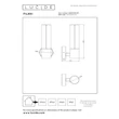 Aplica de perete exterioara Lucide FILANI metal, sticla, negru, transparent, LED, 8W, 600lm, 2700K, IP54 - 66800/08/30