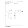 Aplica de perete Lucide MONTANA metal, gri, LED, 6.3W, 415lm, 2700K-4000K - 68200/06/15