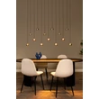 Pendul Lucide MONTANA metal, negru, gri, LED, 5.7W, 570lm, 2700K-4000K - 68400/75/15