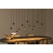 Pendul Lucide MONTANA metal, negru, maro, LED, 5.7W, 570lm, 2700K-4000K - 68400/75/96