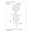 Pendul Lucide MONTANA metal, negru, gri, LED, 5.7W, 390lm, 2700K-4000K - 68400/92/15