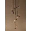 Pendul Lucide MONTANA metal, negru, maro, LED, 5.7W, 390lm, 2700K-4000K - 68400/92/96