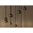 Pendul Lucide MONTANA metal, negru, maro, LED, 5.7W, 390lm, 2700K-4000K - 68400/92/96