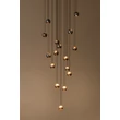 Pendul Lucide MONTANA metal, negru, maro, LED, 5.7W, 390lm, 2700K-4000K - 68400/92/96