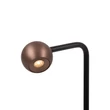 Veioza Lucide MONTANA metal, negru, maro, LED, 5W, 390lm, 2700K - 68500/05/96