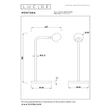 Veioza Lucide MONTANA metal, negru, maro, LED, 5W, 390lm, 2700K - 68500/05/96